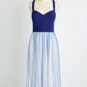 FLAWED: 2X Modcloth Blue Midi dress